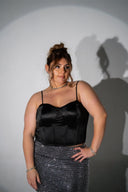 CHERRY Lace Up Corset Top