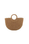 CORAL Straw Tote Bag