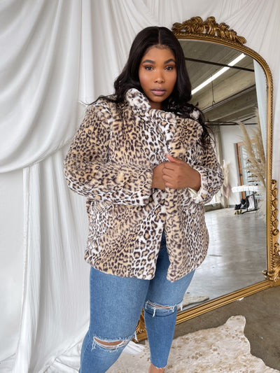GWEN Leopard Print Coat