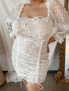 BIANCA White Lace Dress